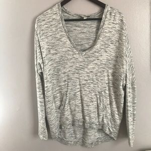 Comfy grey vneck sweatshirt